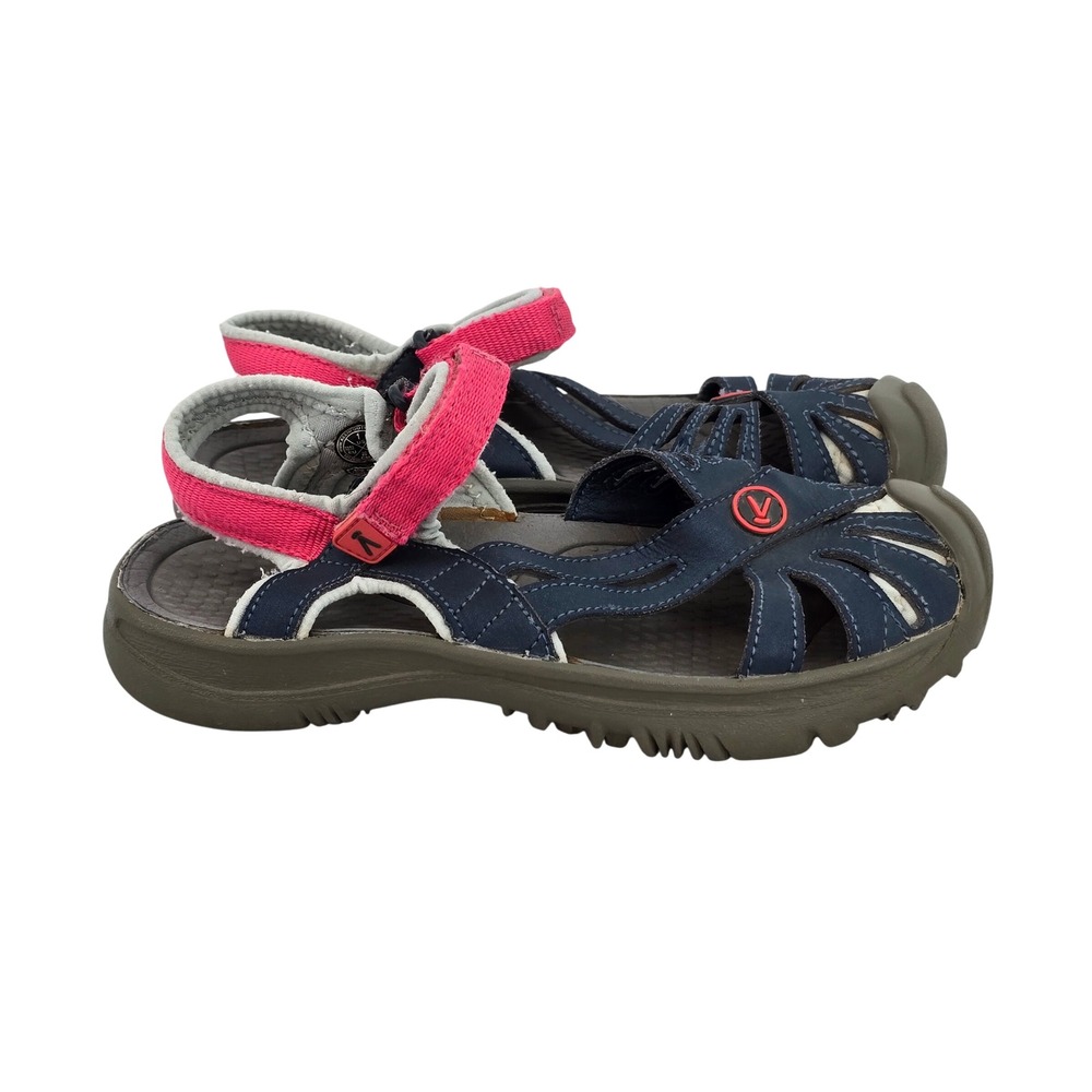 Keen Whisper Kids Navy Pink Waterproof Closed Toe Sport Sandals Size 1 1012696